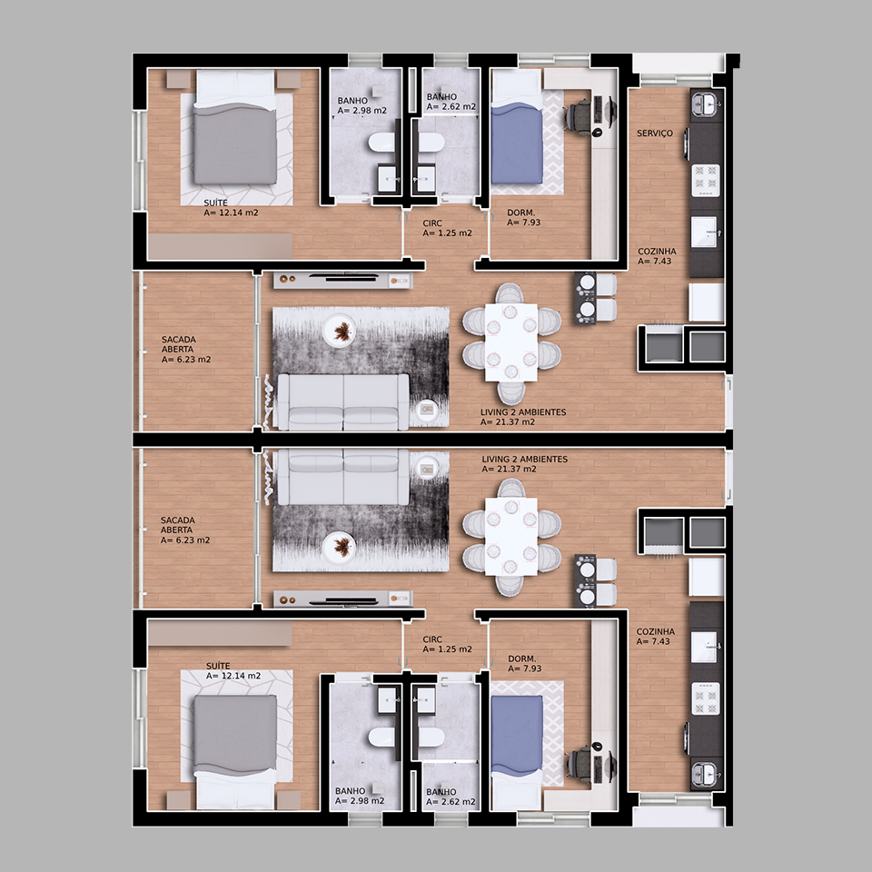 Planta 2º pavimento